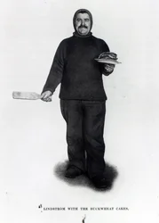 Lindstrom with the Buckwheat Cakes, from The South Pole by Roald E. Amundsen, c.1910-12