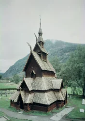 View of Borgund Stave Church