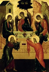 The Holy Trinity, Novgorod School, 15th century