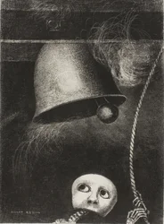 A Mask Sounds the Funeral Knell, Plate Three from To Edgar Poe