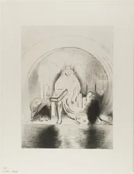 And I Saw in the Right Hand of Him that Sat on the Throne a Book Written Within and On the Backside, Sealed With Seven Seals, Plate 2 of 12