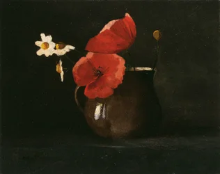 Flowers: Poppies and Daisies, c.1867