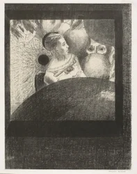 In the Spheres (The breath which leads living creatures is also in the SPHERES), plate 5 of 6 from To Edgar Poe