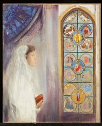 Simone Fayet in Communion Dress