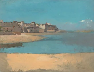 Village by the Sea in Brittany, c. 1880