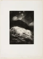 When Life Was Awakening in the Depths of Obscure Matter, plate 1 of 8 from "Les Origines"