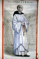 Cistercian monk (engraving)