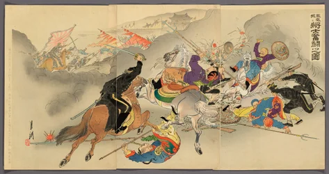 Soldiers Fighting Furiously at Fenghuangcheng