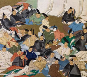 36 Poets, painting on paper by Ogata Kōrin (1658-1716), Japan, Edo period