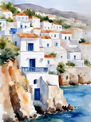 Mediterranean Hillside Village