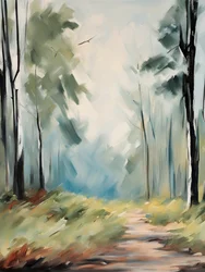 Misty Forest Path
