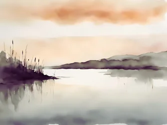 Misty Lake Serenity