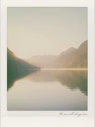 Misty Mountain Lake Sunrise