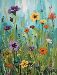 Textured Wildflowers