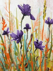Vibrant Purple Meadow
