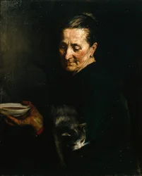 Woman with a Cat