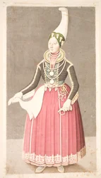 Woman in Icelandic Peasant Dress