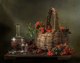 Harvest Berries And Decanter