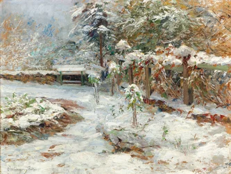 October Snow, Motif from the Garden of Castle Hartenstein