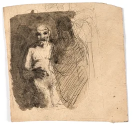 Composition Study of Two Figures Facing Each Other
