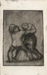 Two Men Fighting