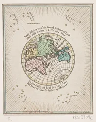 World map with poems