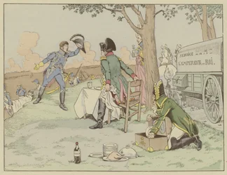 Napoleon Receives News of the Death of His Best Friend, Marshal Lannes, at the Battle of Aspern-Essling, May 1809
