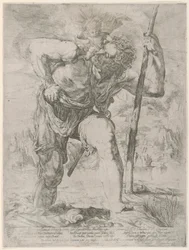 Saint Christopher Carrying the Christ Child