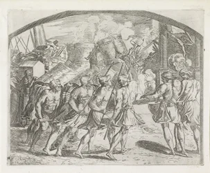 Fall of Jericho (series title: Paintings in the Loggia of Raphael)