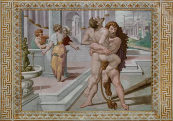 Hercules fighting Antaeus (detail)