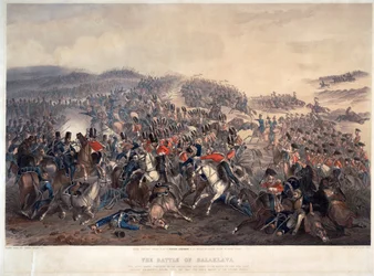 The Battle of Balaclava on 25 October 1854
