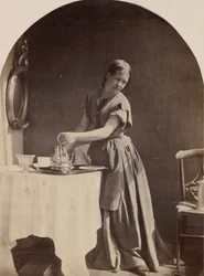English Fashion at Breakfast, ca. 1860