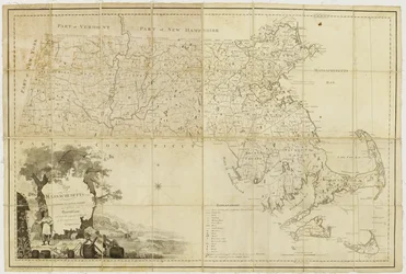 Map of Massachusetts Proper: Compiled from Actual Surveys Made by Order of the General Court and Under the Inspection of Agents of Their Appointment