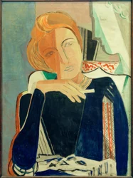 Inge II, in Dark Blue with Cigarette