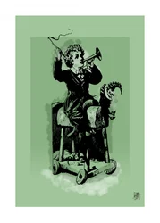 Boy Riding Toy Ram