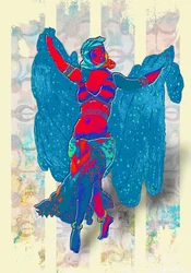 Colorful Belly Dancer
