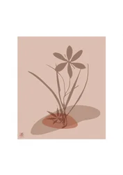 Earthy Floral Silhouette
