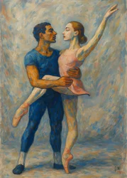 Elegant Ballet Embrace