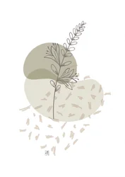 Minimalist Botanical Branch