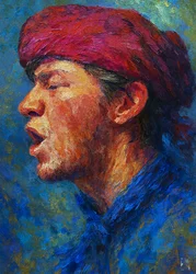 Passionate Singer Portrait