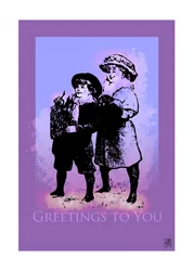 Purple Vintage Children