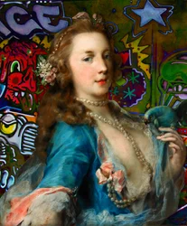 Rococo Lady Graffiti