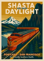Scenic Mountain Train Journey