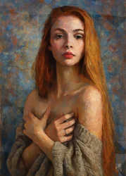 Thoughtful Redhead Portrait