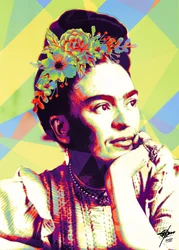 Vibrant Frida Portrait