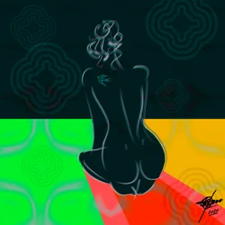 Vibrant Woman Silhouette