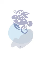 Whimsical Blue Fish