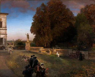 In the Park of the Villa Borghese
