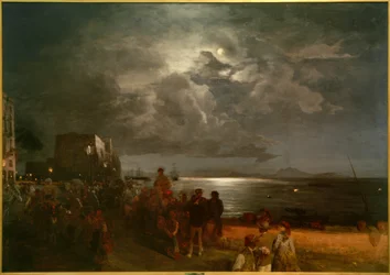 View from Naples towards Ischia - Evening mood