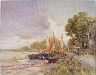 The Thames at Barnes, about 1916-24